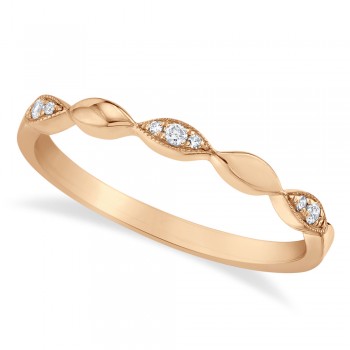 Diamond Accented Evil Eye Band 14k Rose Gold (0.05ct)