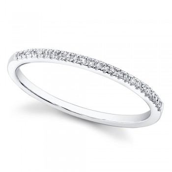 Diamond Accented Danity Band 14k White Gold (0.08ct)