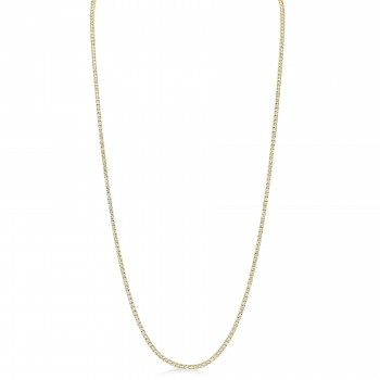 36 Diamond Tennis Necklace 14k Yellow Gold (8.70ct)