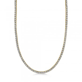 Diamond Tennis Necklace 14k Yellow Gold (0.95ct)