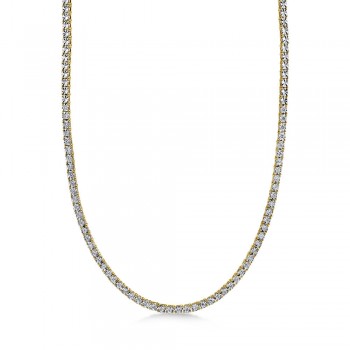 Diamond Tennis Necklace 14k Yellow Gold (0.95ct)