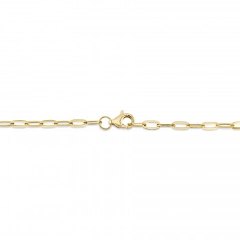 Diamond & Green Garnet Panther Paper Clip Pendant Necklace 14K Yellow Gold (0.56ct)
