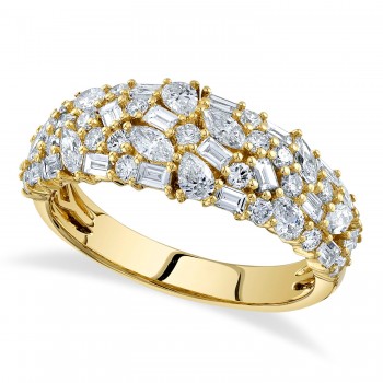 Multi Shape Diamond Ring 14K Yellow Gold (1.45ct)