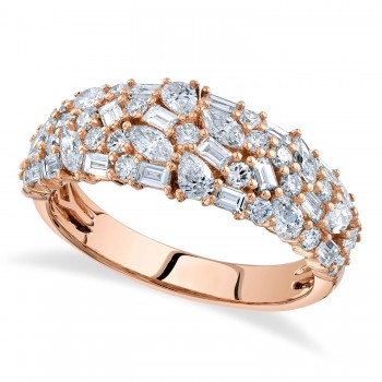 Multi Shape Diamond Ring 14K Rose Gold (1.45ct)