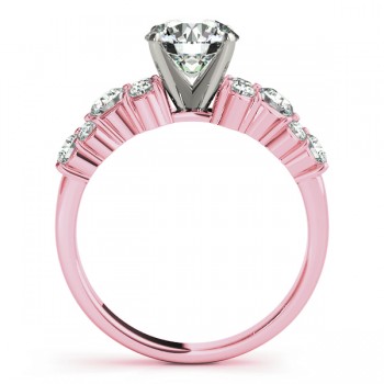 Diamond Garland Engagement Ring Setting 14K Rose Gold (0.66ct)