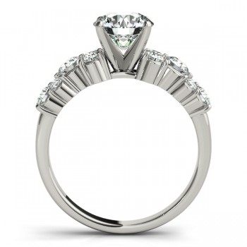 Diamond Garland Engagement Ring Setting 14K White Gold (0.66ct)