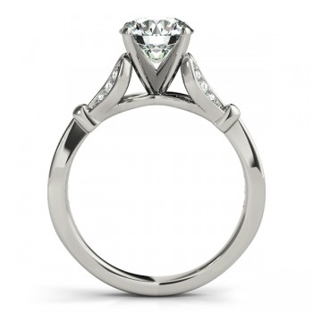 Diamond Tulip Engagement Ring Setting Platinum (0.21ct)