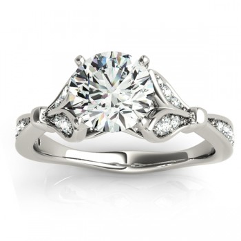 Diamond Accented Tulip Bridal Set Platinum (0.38ct)