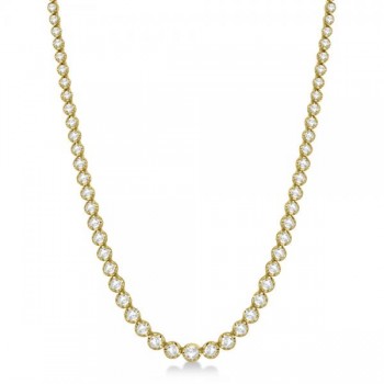 Eternity Lab Grown Diamond Tennis Necklace 14k Yellow Gold (5.07ct)