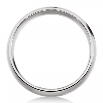 Men's Shiny Domed Titanium Wedding Ring Band (10mm)