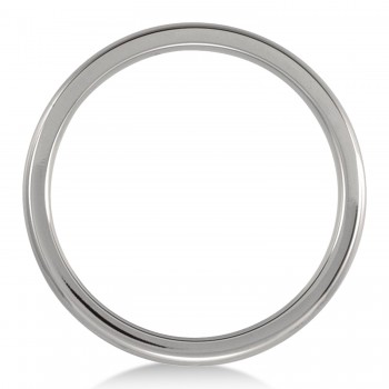 Men's Shiny Domed Titanium Wedding Ring Band (3mm)