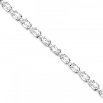 Lab Grown Diamond Tennis Bracelet 14k White Gold (12.00ct)