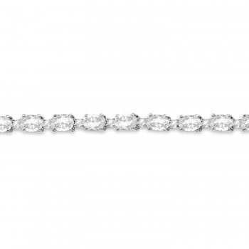 Lab Grown Diamond Tennis Bracelet 14k White Gold (12.00ct)