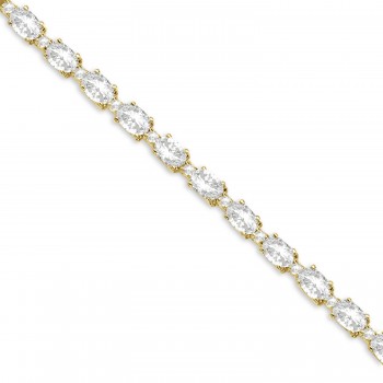 Lab Grown Diamond Tennis Bracelet 14k Yellow Gold (12.00ct)