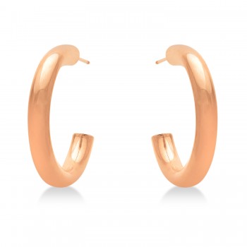 Small Open Hoop Earrings 14k Rose Gold