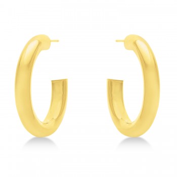 Medium Open Hoop Earrings 14k Yellow Gold