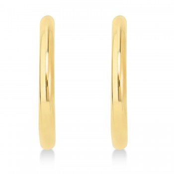 Large Open Hoop Earrings 14k Yellow Gold