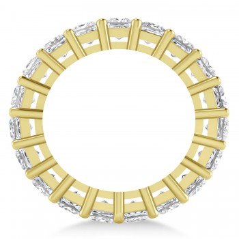 Princess Cut Diamond Eternity Wedding Band 14k Yellow Gold (5.51ct)
