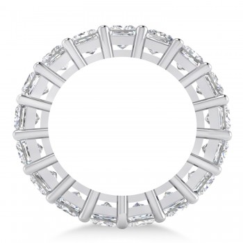 Princess Cut Diamond Eternity Wedding Band 14k White Gold (6.63ct)