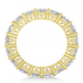 Princess Cut Diamond Eternity Wedding Band 14k Yellow Gold (6.63ct)