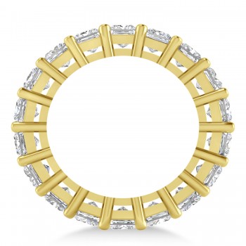 Princess Cut Diamond Eternity Wedding Band 14k Yellow Gold (5.58ct)