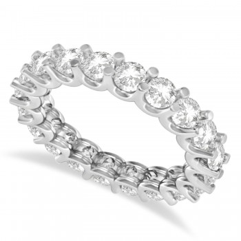 Diamond Eternity Prong-Set Wedding Band 14k White Gold (2.40ct)