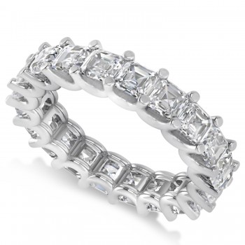 Radiant-Cut Diamond Eternity Wedding Band Ring 14k White Gold (5.00ct)