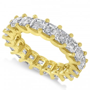 Radiant-Cut Diamond Eternity Wedding Band Ring 14k Yellow Gold (5.00ct)