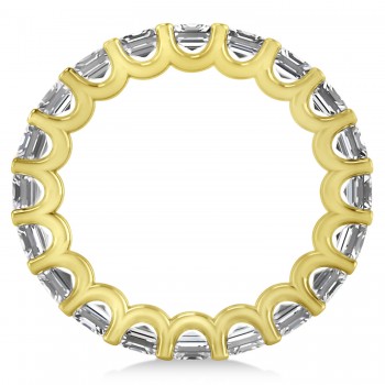 Radiant-Cut Diamond Eternity Wedding Band Ring 14k Yellow Gold (5.00ct)