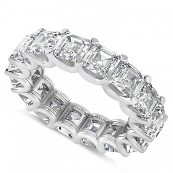 Radiant-Cut Diamond Eternity Wedding Band Ring 14k White Gold (9.00ct)