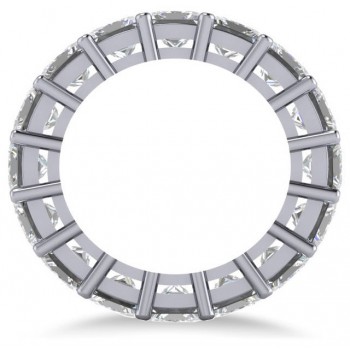 Princess Cut Diamond Eternity Wedding Band 14k White Gold (8.96ct)