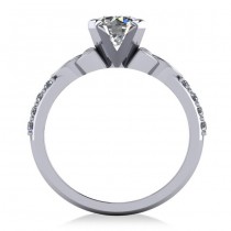 Luxe Diamond Celtic Knot Engagement Ring  Platinum 0.16ct